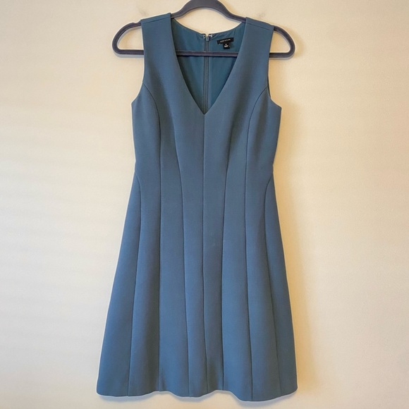Ann Taylor Blue-Gray Dress - Picture 1 of 8